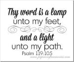 Your Word is a lamp